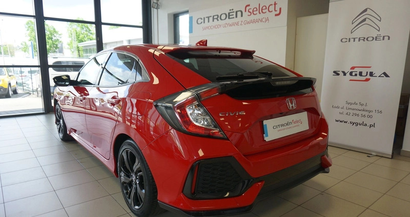 Honda Civic cena 67900 przebieg: 83046, rok produkcji 2018 z Sierpc małe 379